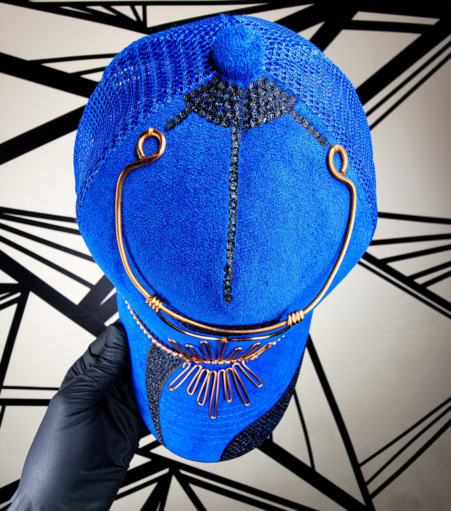 Sapphire/Copper Wire Baseball Cap