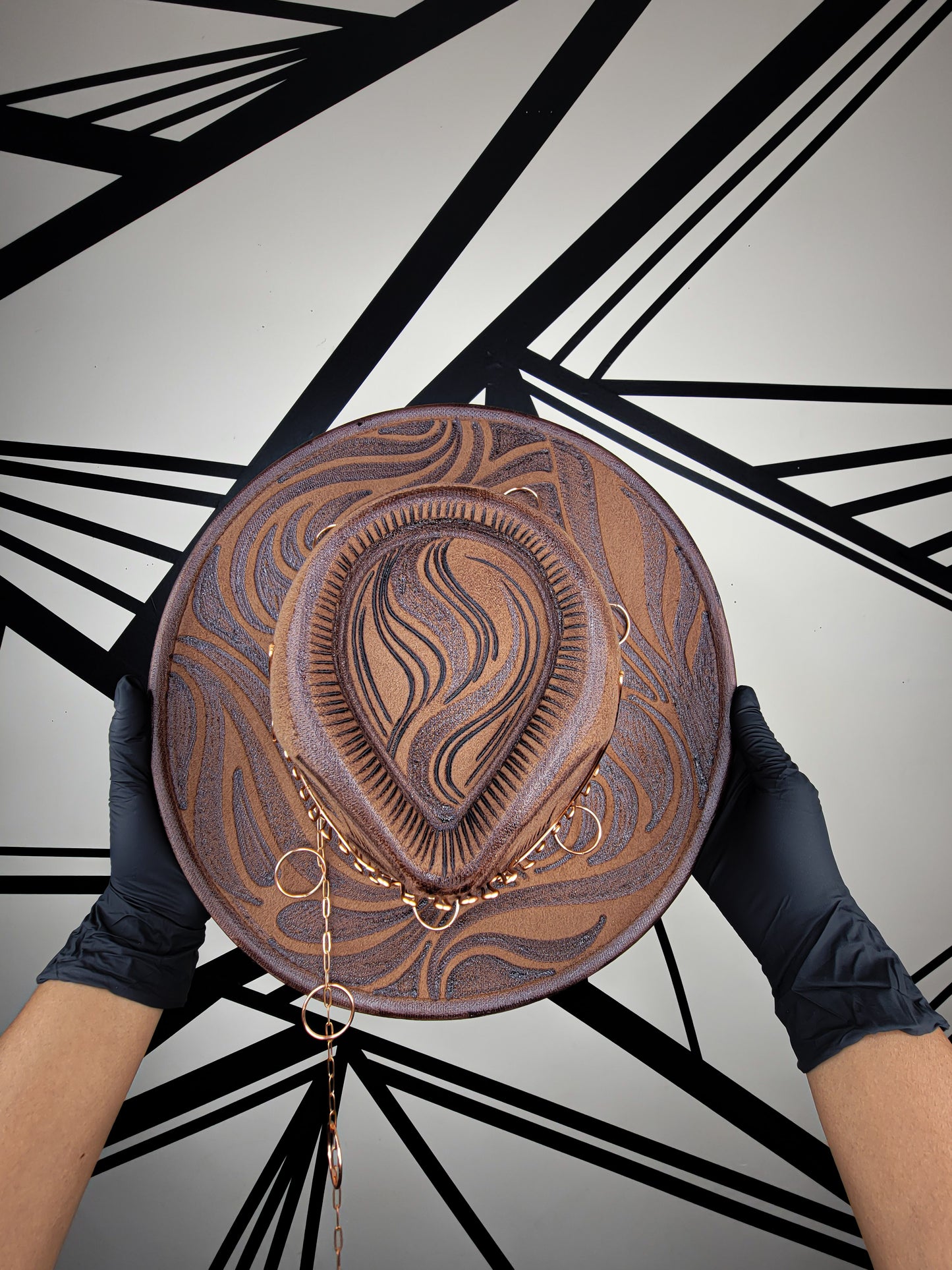 Copper Wire Wrapped Chocolate Fedora